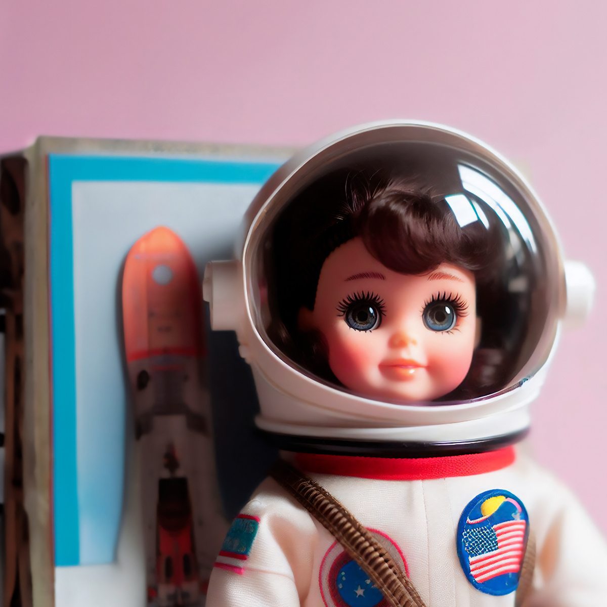 Cartel muñeca astronauta